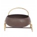 Round Bowl Snacks Platter With Wheels